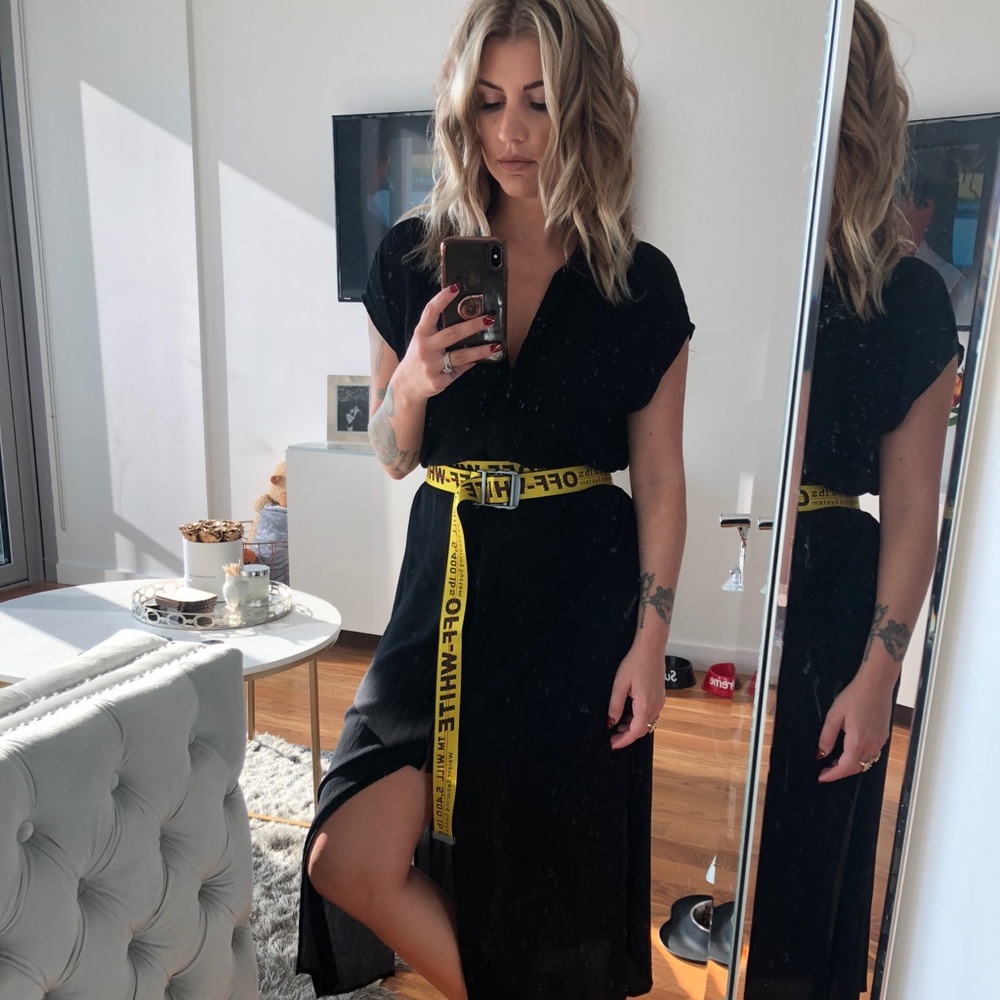 NWOT Off-White Industrial Belt with Silver Buckle